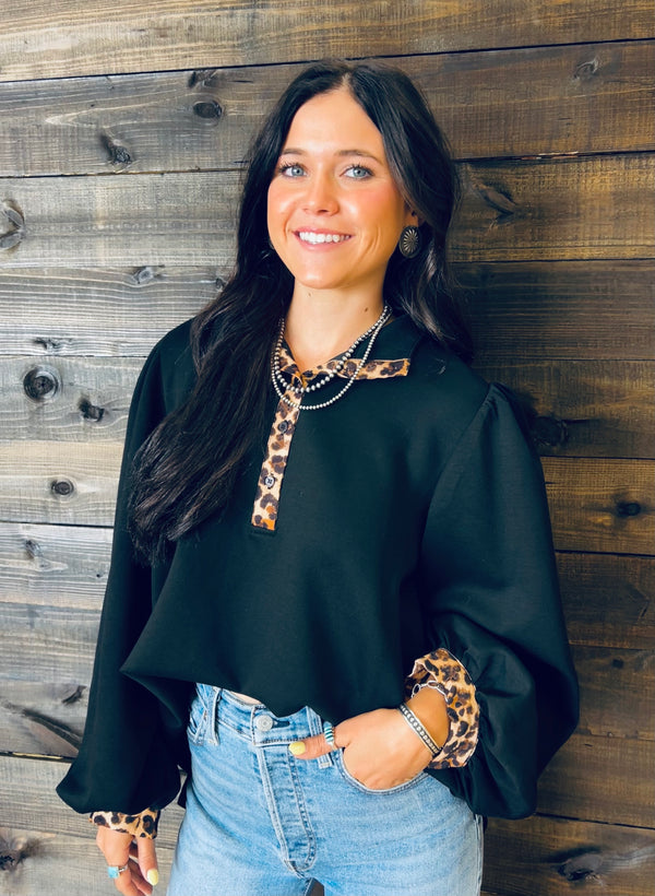 Leona Leopard Top