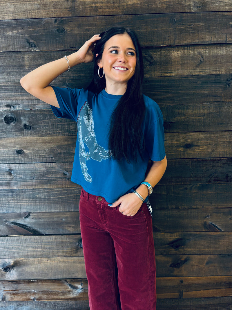 All Us- Spur Boot Tee