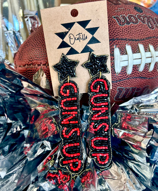 Guns Up Beaded Earrings