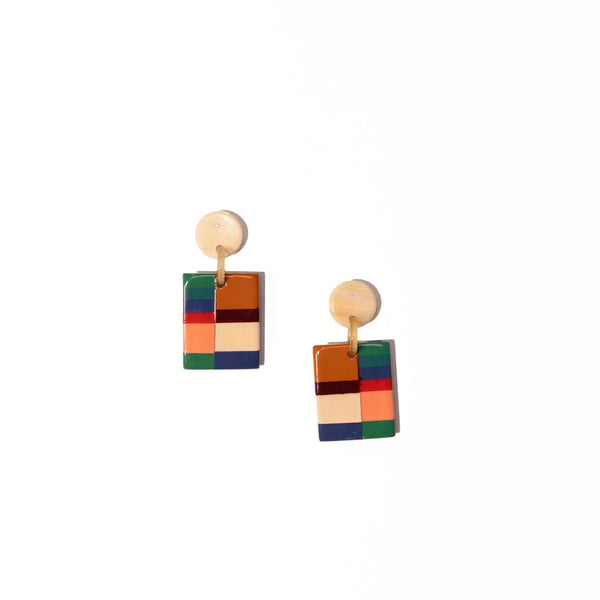 Sunshine Tienda Rancher Block Drop Earrings