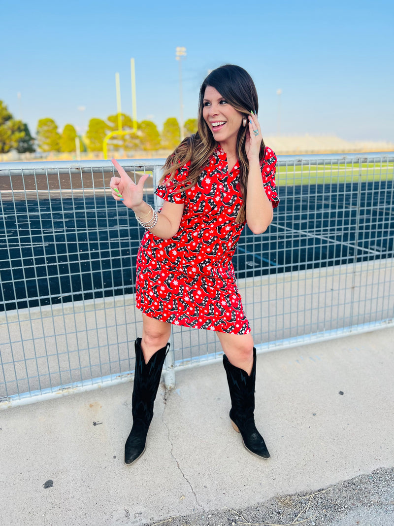 Tailgate Dress Red/Black