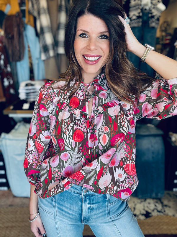 Ruby Floral Blouse