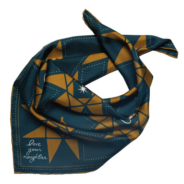 JE- Love Your Neighbor Silk Scarf