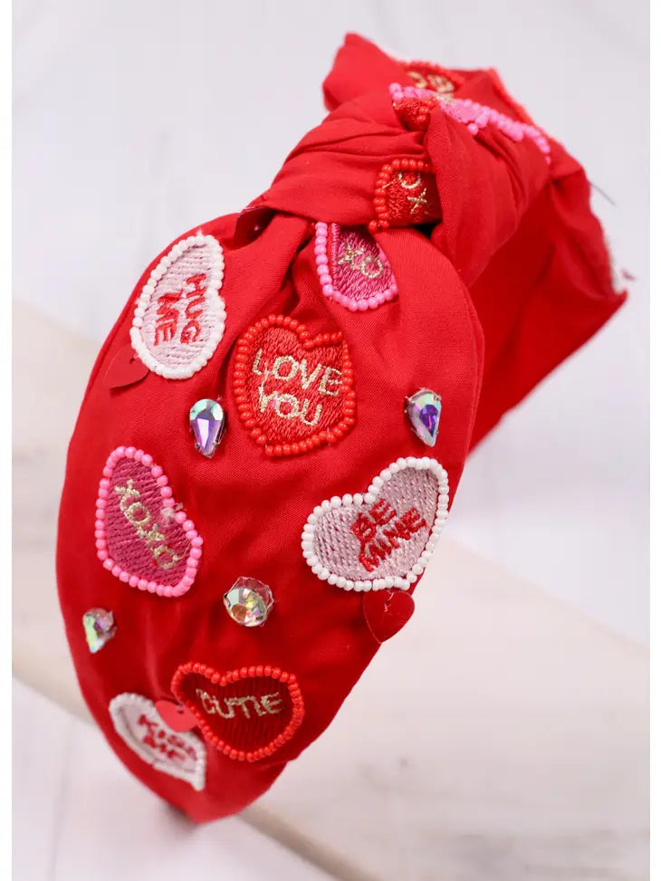 Crush On You Red Valentine Headband
