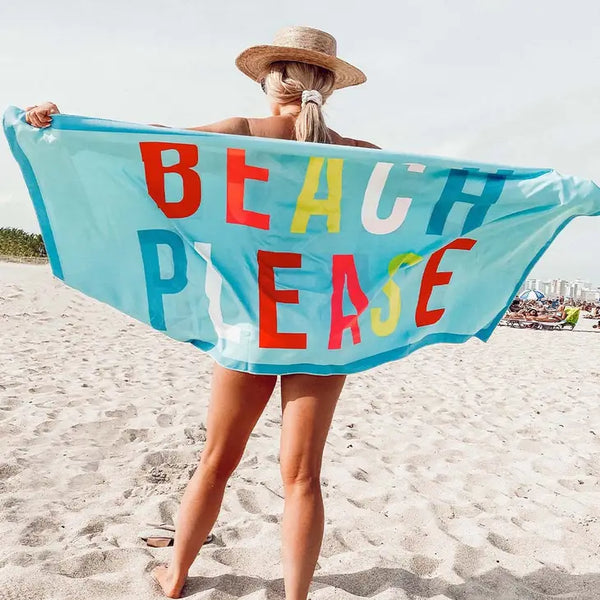 Quick Dry Beach Towel- Beach Please