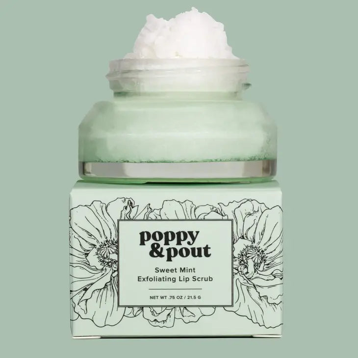 Poppy & Pout Lip Scrub- Sweet Mint
