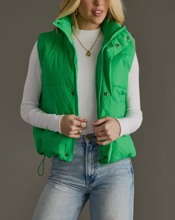 Verde Puffer Vest