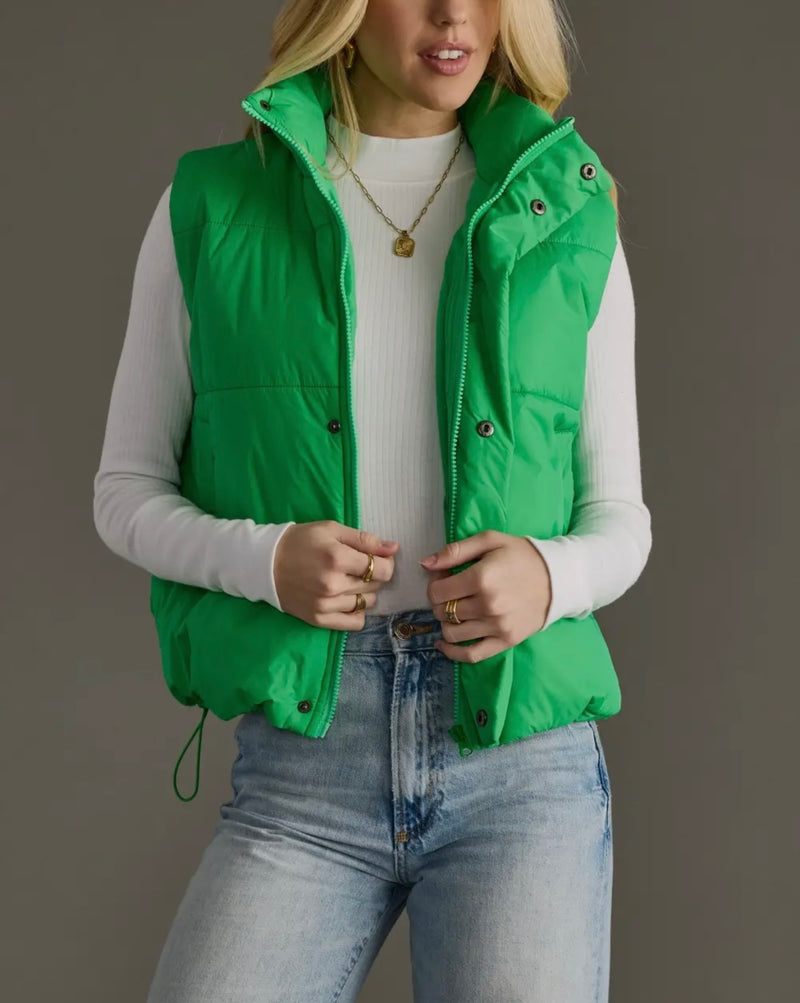 Verde Puffer Vest