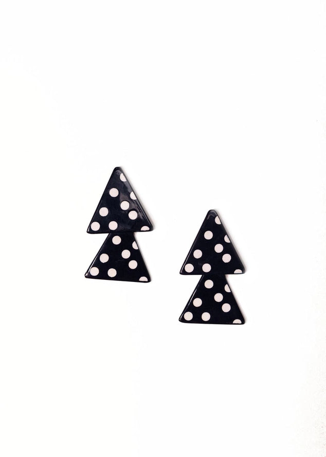 Sunshine Tienda Polka Triangle Earrings