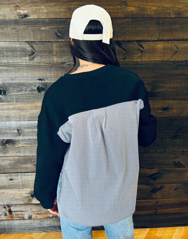Elan- 7 Mixed Media Top