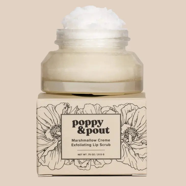 Poppy & Pout Lip Scrub-Marshmallow Creme