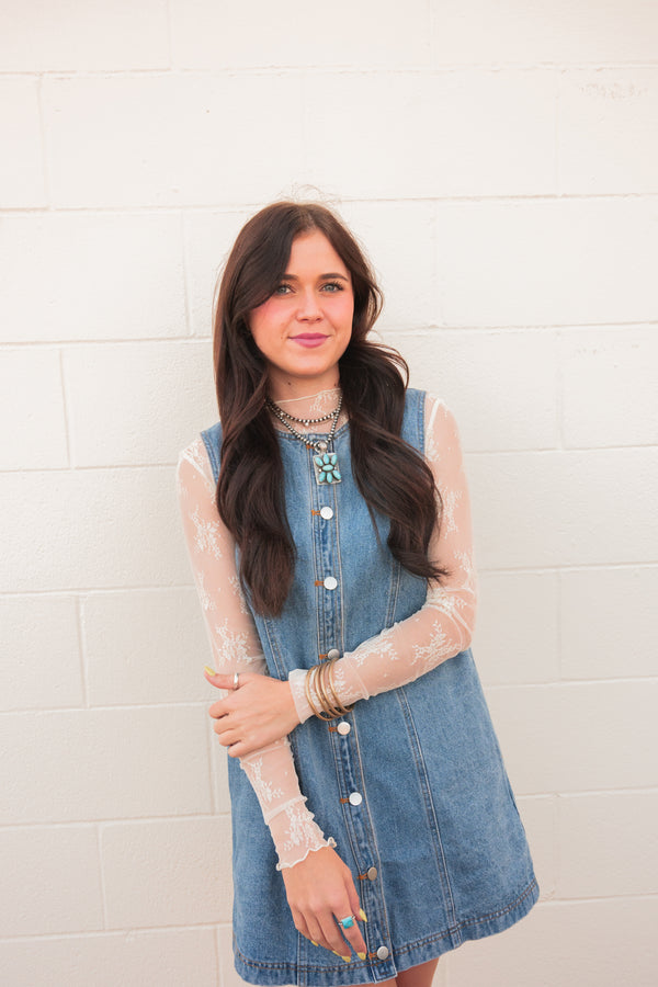 Sierra Sleeveless Denim Dress