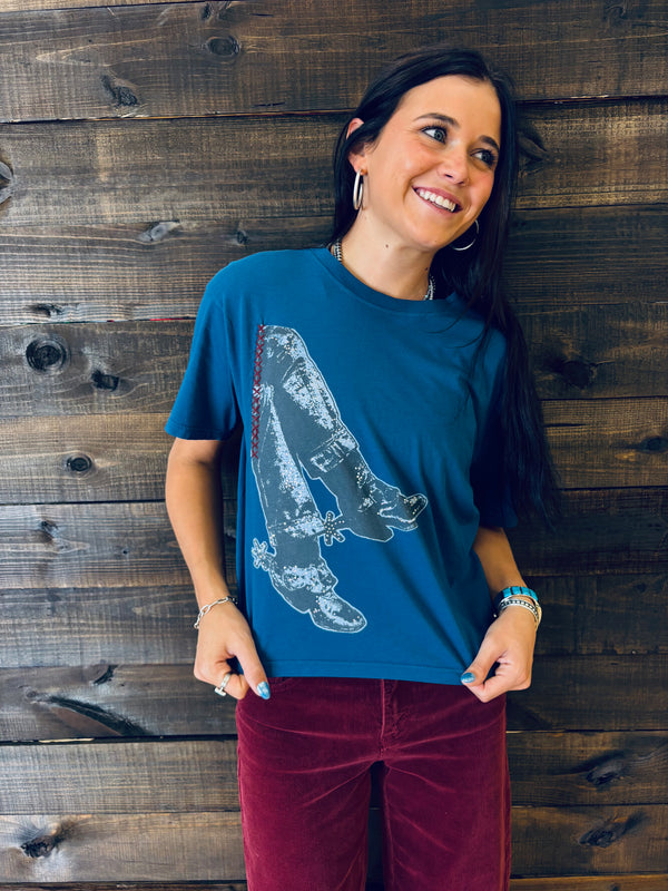 All Us- Spur Boot Tee