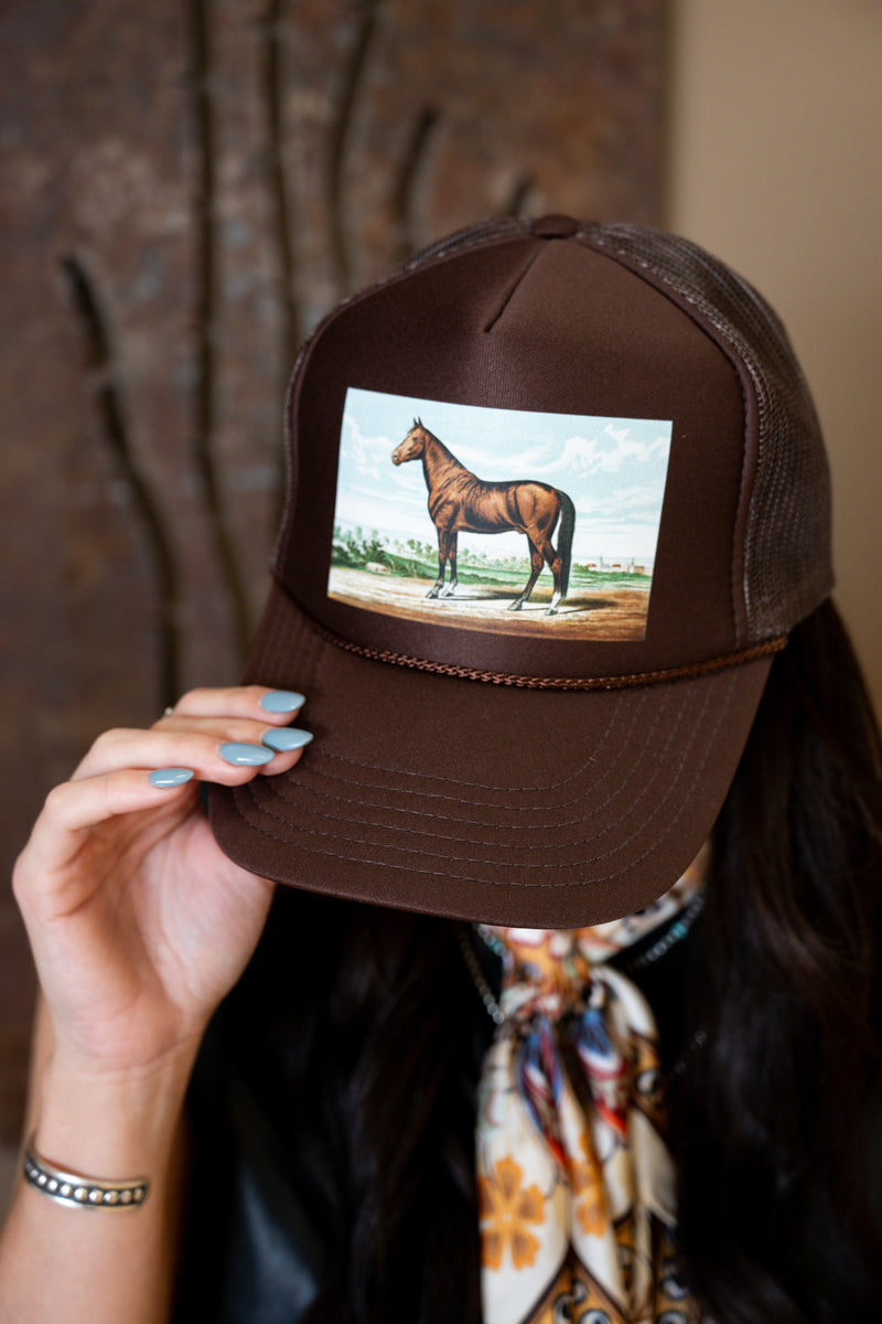 Horse Painting Trucker