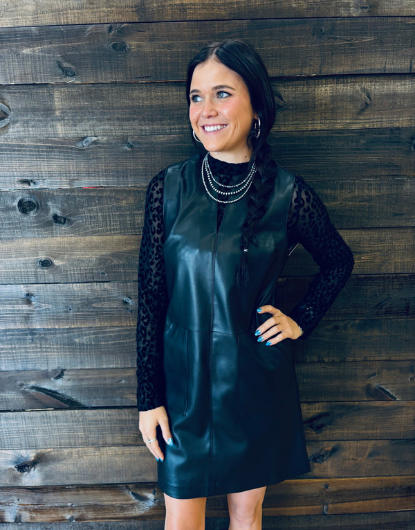 Vogue Leather Dress