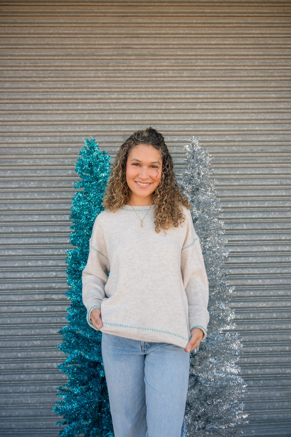 Another Love- Millie Oatmeal Knit Sweater