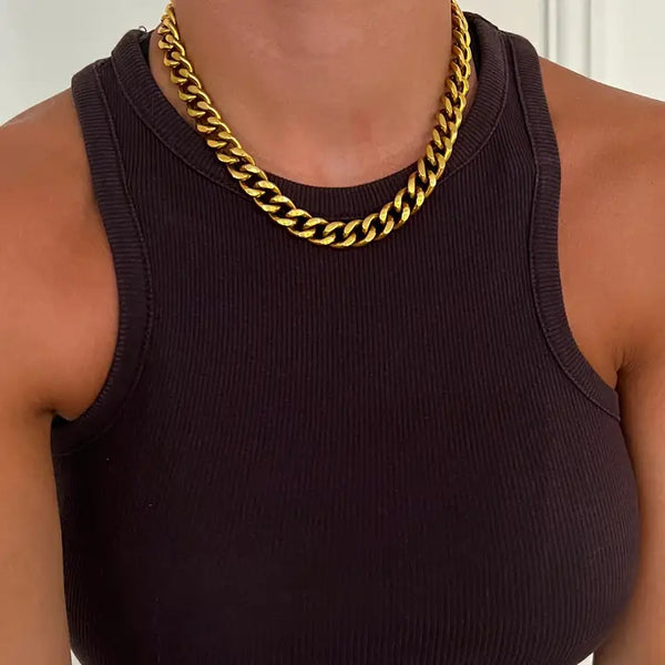 CSP-Chunky Gold Necklace