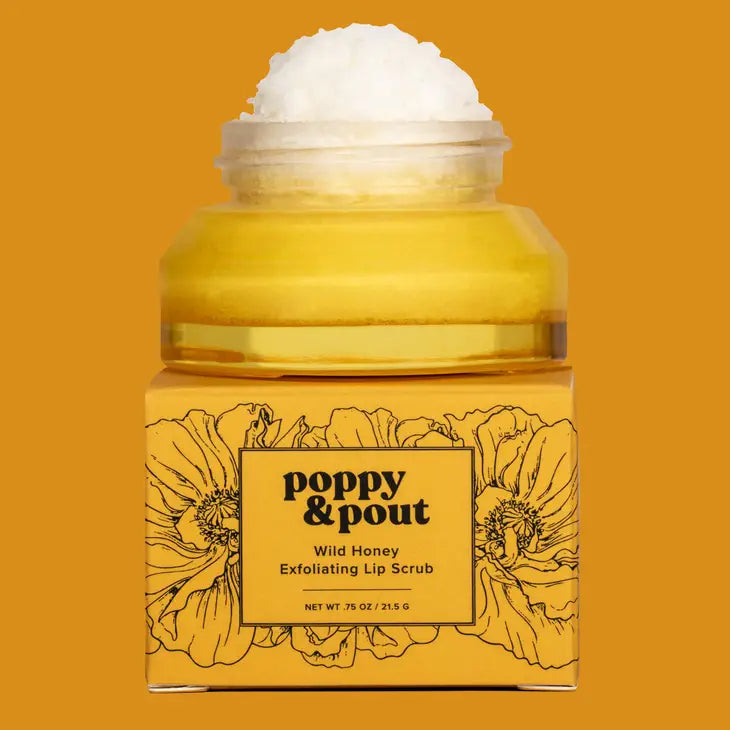 Poppy & Pout Lip Scrub- Wild Honey