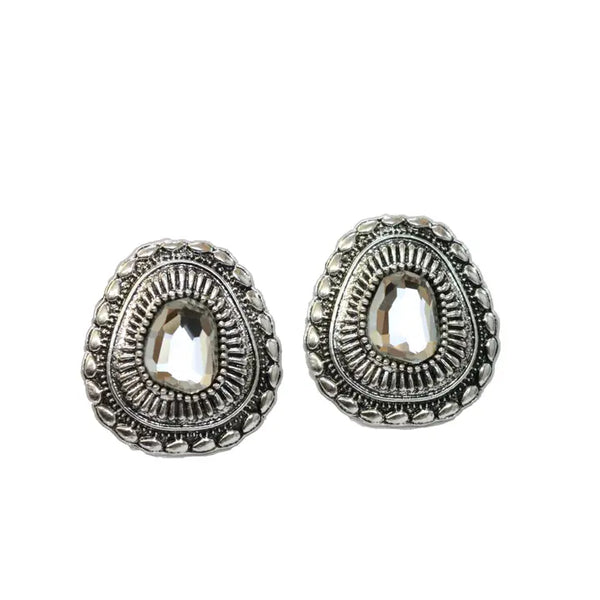 West & Co- Rhinestone Post Earring