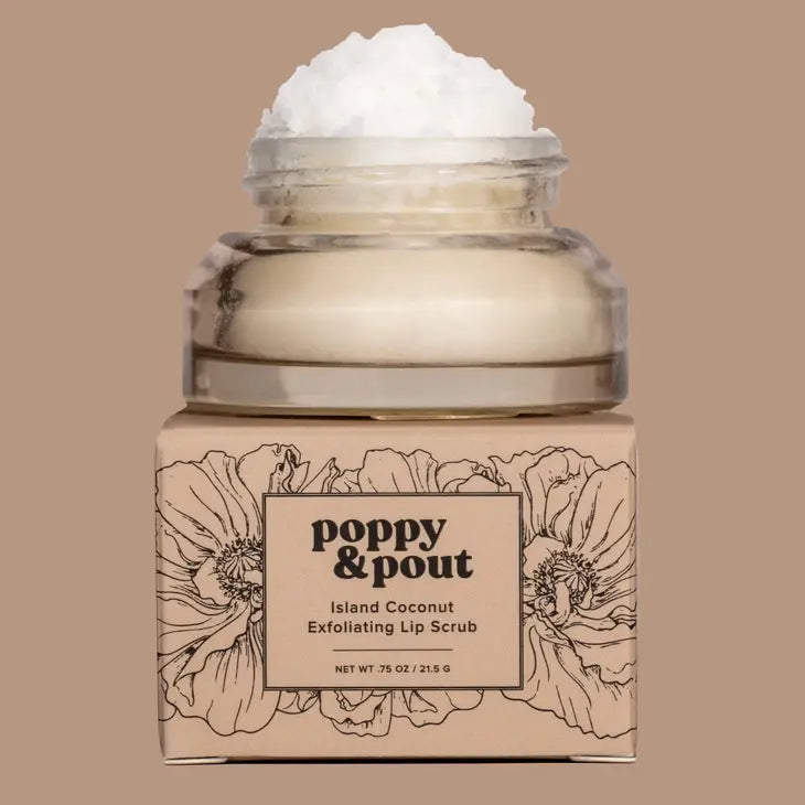 Poppy & Pout Lip Scrub- Island Coconut