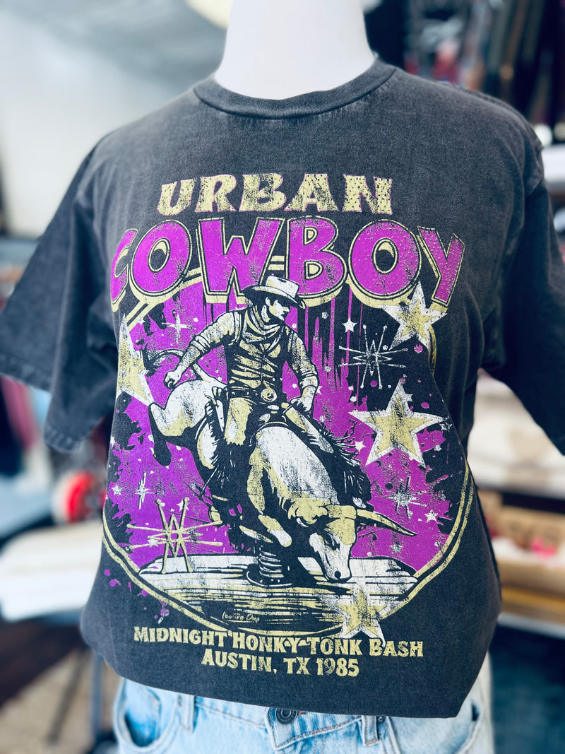 Urban Cowboy Acid Washed Tee