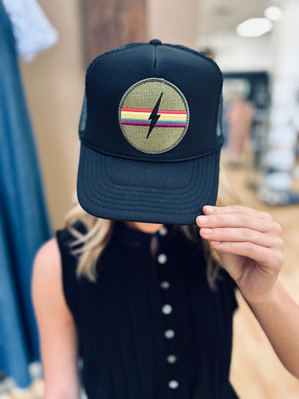 Electric Rainbow Trucker Hat