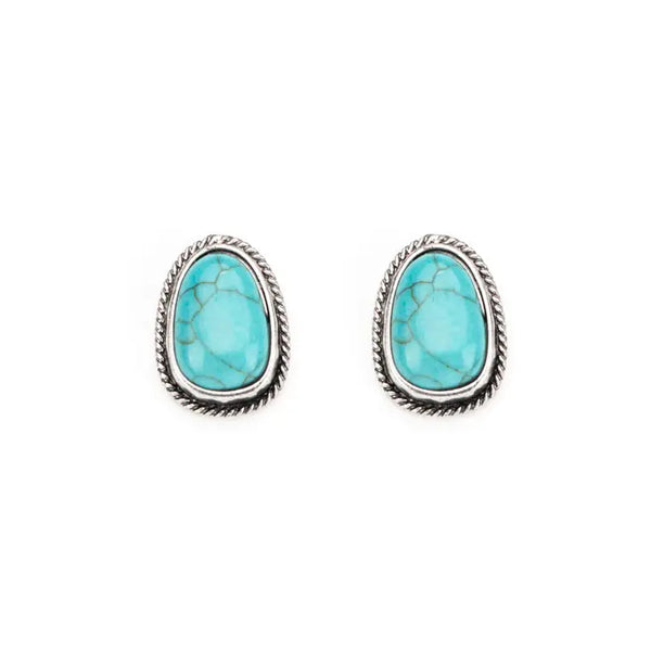West & Co. Turquoise Post Earrings