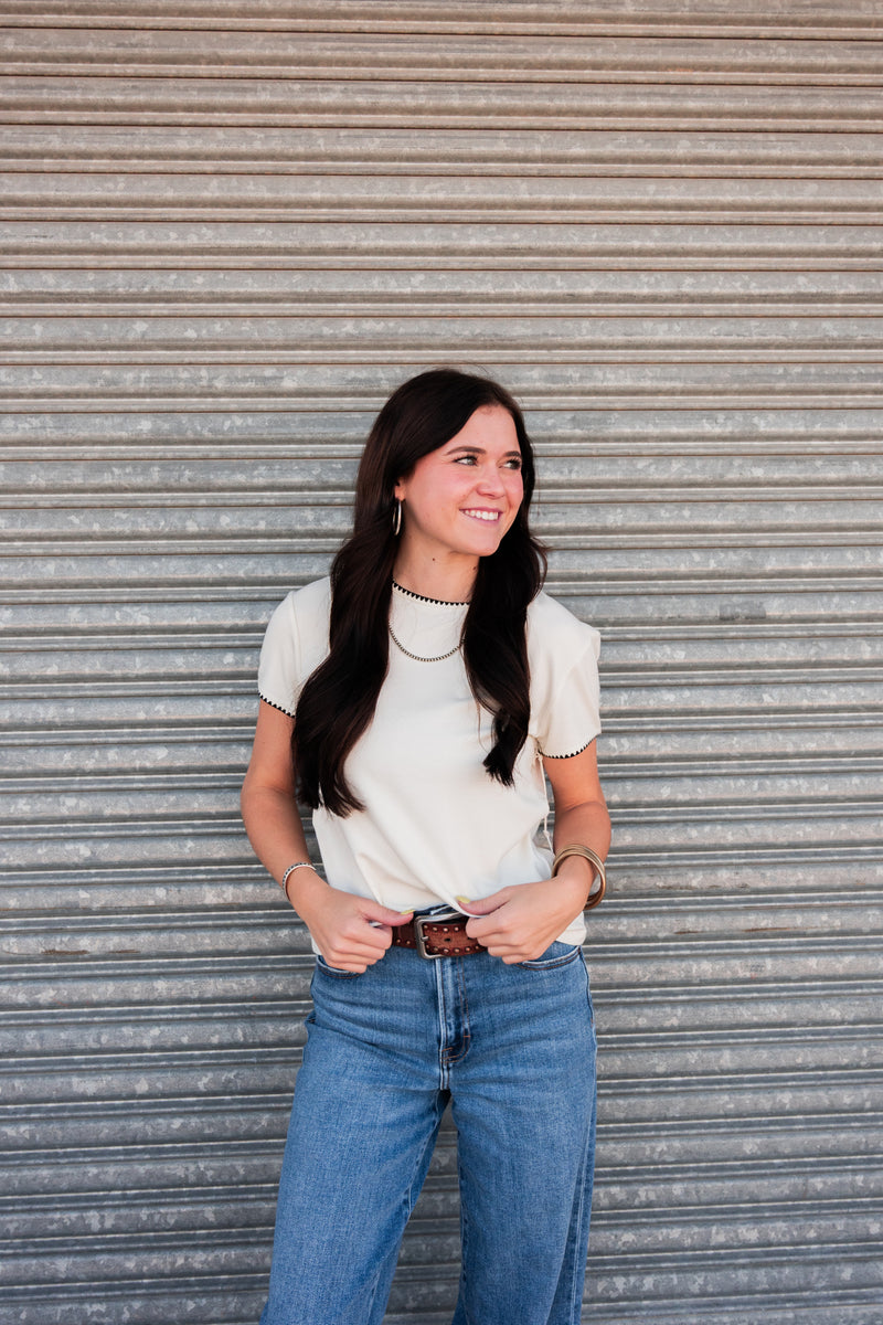 Another Love- Zuma Vintage Cream Top