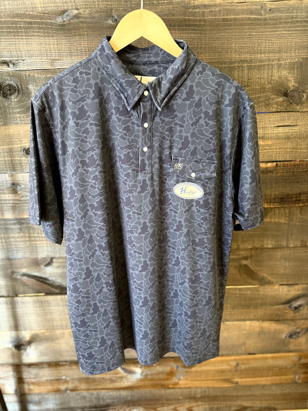 HornKnot Polo- Black Camo