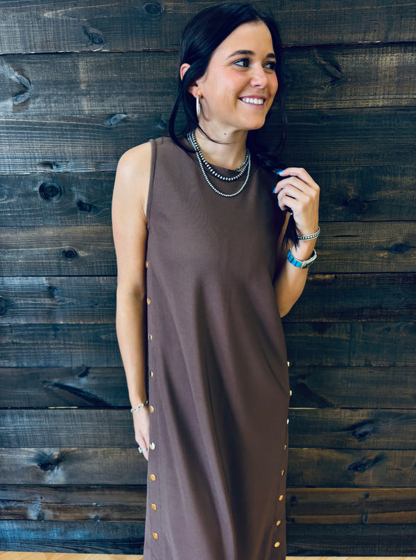 Micha Espresso Maxi Dress