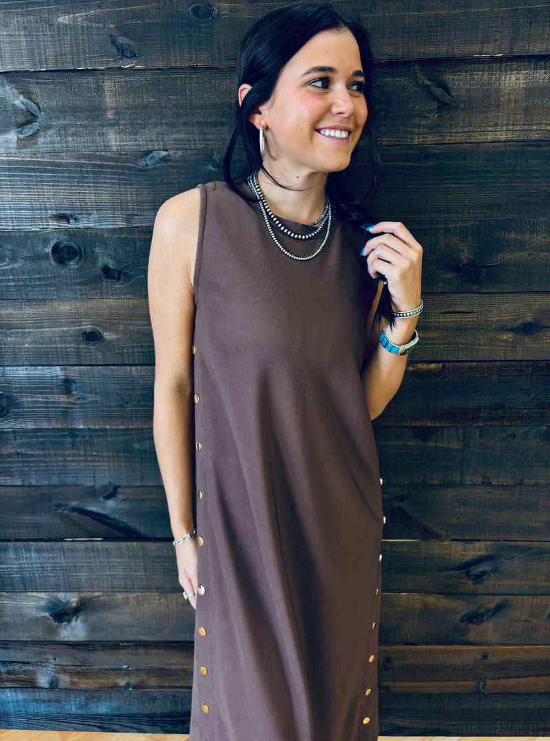 Micha Espresso Maxi Dress