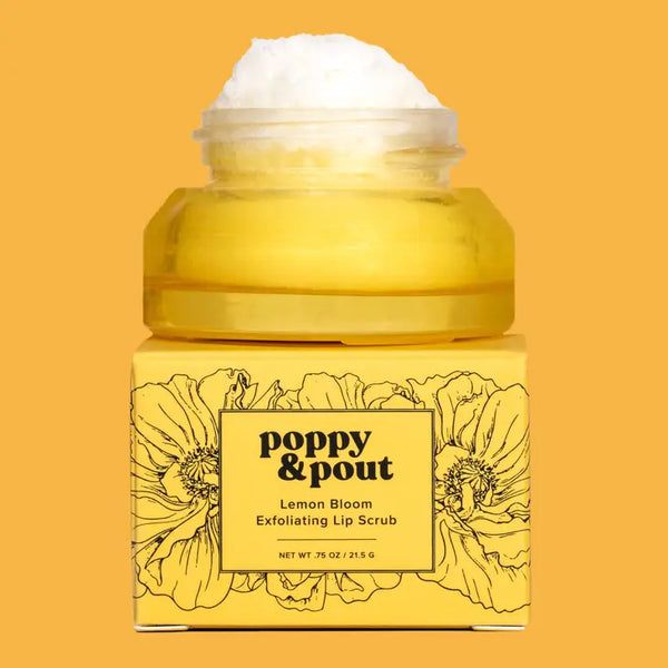 Poppy & Pout Lip Scrub- Lemon Bloom