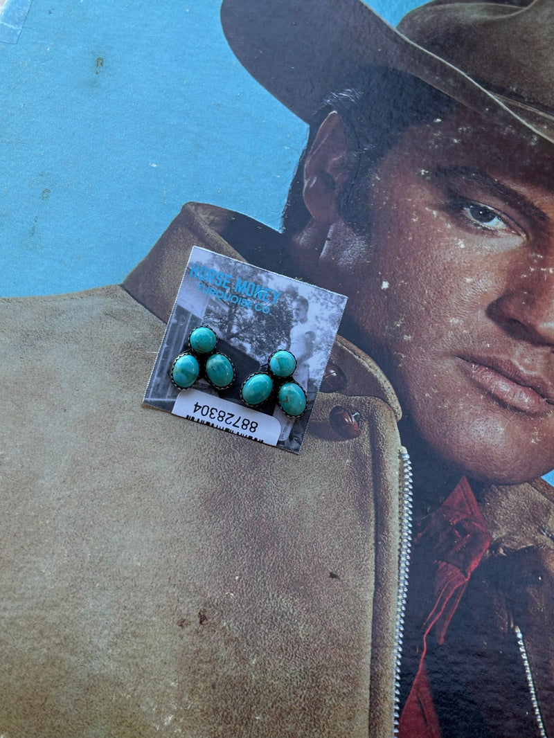 Horse Money- Preslea Kingman Turquoise Earrings