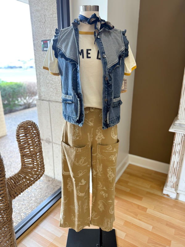 Wild West Wide Leg Pants