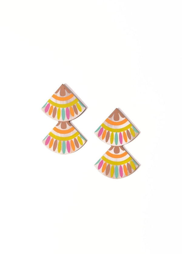 Sunshine Tienda Hacienda Double Tile Earrings