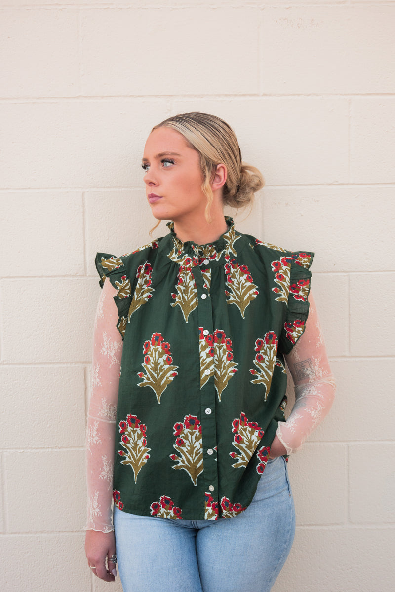 Farah Floral Top