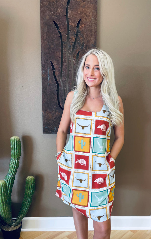 Cotton & Rye- Critter Patchwork Dress