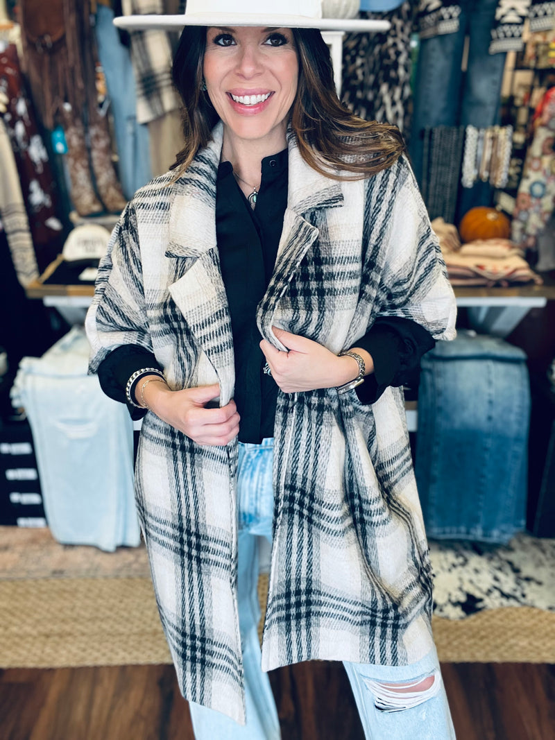 Pretty In Plaid Coat