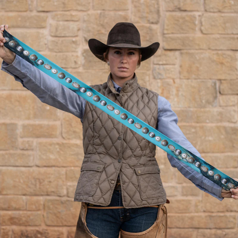 Fringe Scarves- Kingman Turquoise Twilly