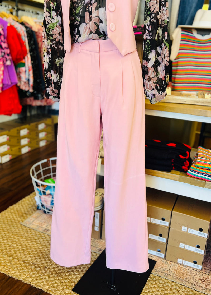 Hailey Pink Trouser Pants