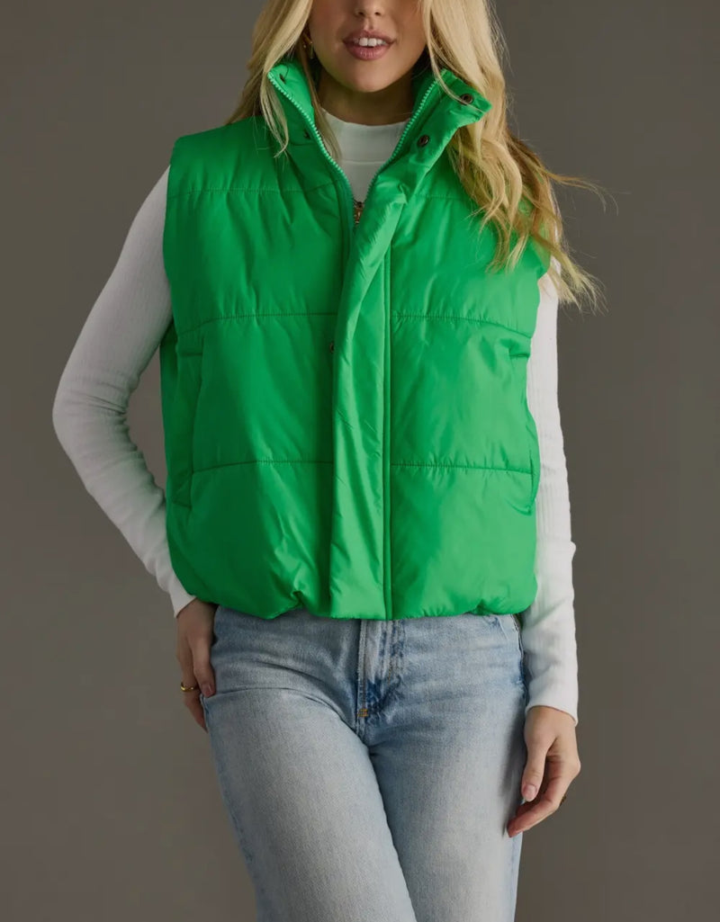 Verde Puffer Vest
