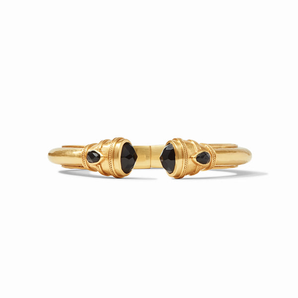 Julie Vos- Cannes Demi Cuff Bracelet- Obsidian Black