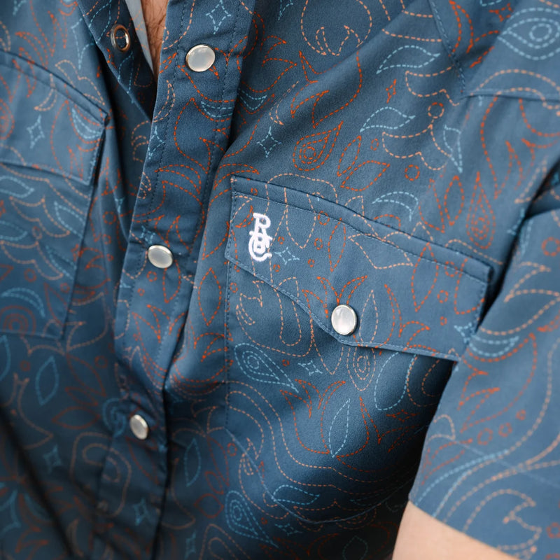 Raised by Coyotes- Cowboy Threads Western Pearl Snap