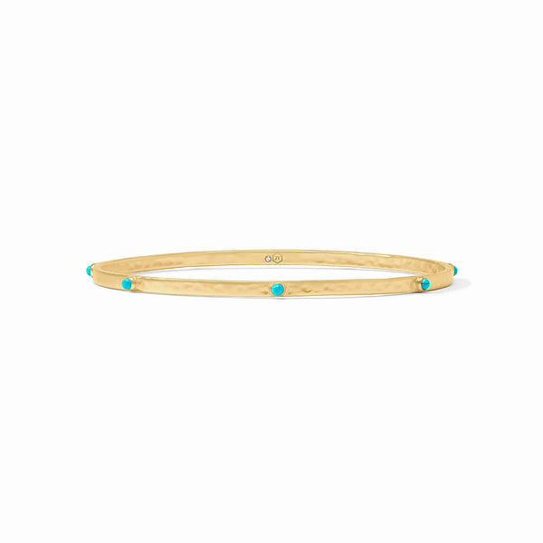 Julie Vos- Crescent Stone Bangle- Turquoise-S