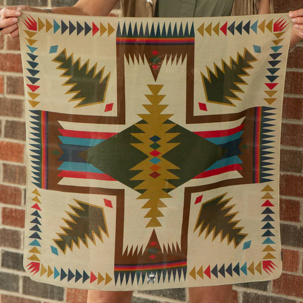Fringe Scarves- Cross Me Bandana Tan
