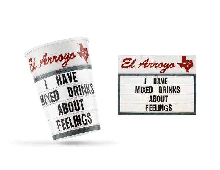 El Arroyo 12oz Paper Cups- Mixed Drinks