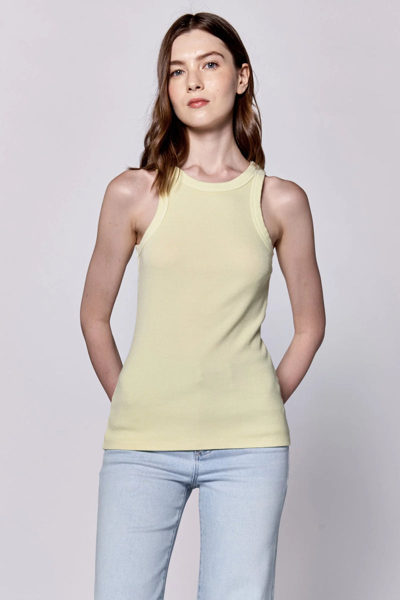 Dear John- Tamia Tank Pale Lime Yellow