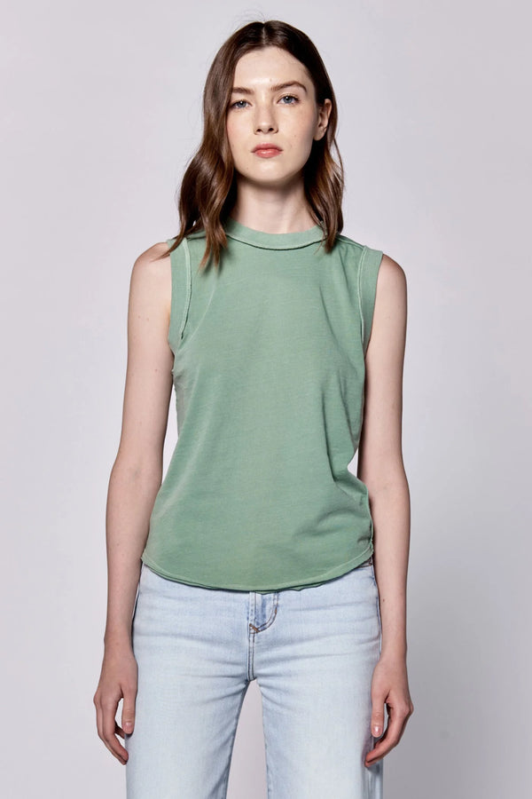 Dear John- Zo Tank Tee Iceberg Green