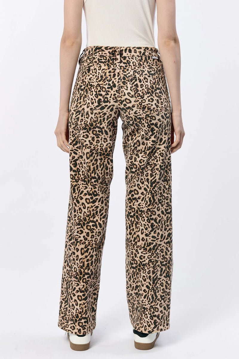 Dear John- Taylor Straight Leg Leopard Safari Jeans