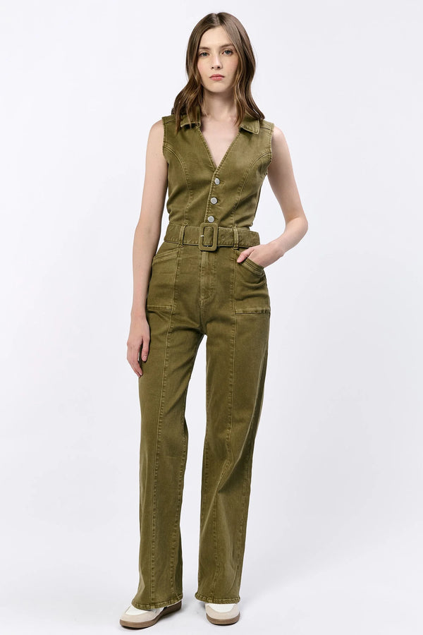 Dear John- Yaya Jumpsuit Olive